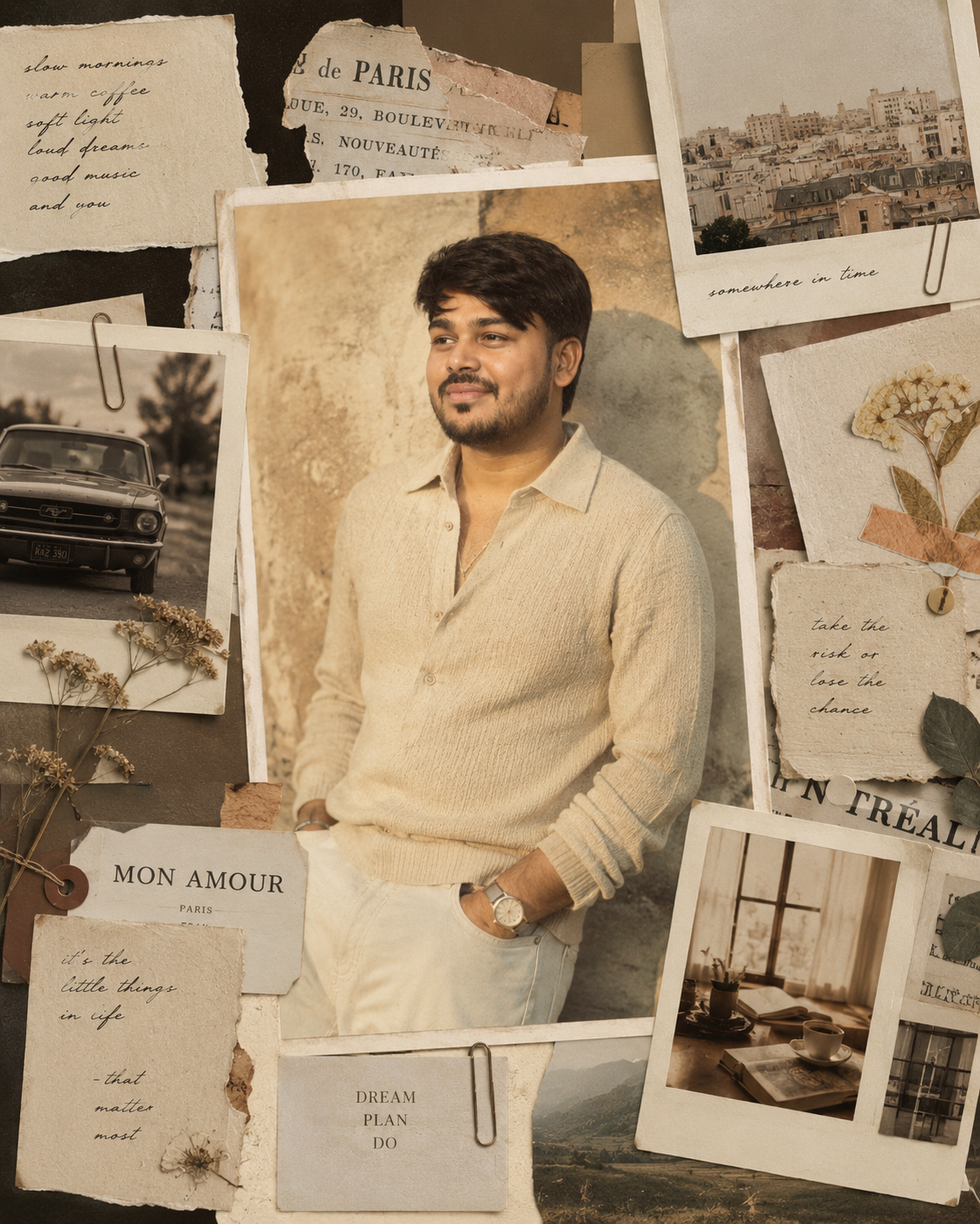 Luxury Editorial Moodboard — Cashmere Knit Paris Scrapbook ChatGPT Prompt
